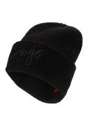 HUGO Beanie Socialy Hat met geborduurd logo