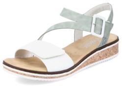 Rieker Sandalen zomerschoen, sandaal, sleehak, met asymmetrische bandj...