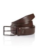 MONTI Leren riem CAMBRIDGE 3,5 cm breed, klassiek-business, inkortbaar...