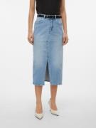 Vero Moda Maxirok VMVERI HR CALF DENIM SKIRT GA NOOS