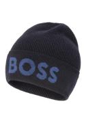 Boss Beanie Elio_Hat van ribbrei, jacquard-logo