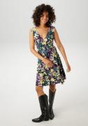 Aniston CASUAL Zomerjurk met schilderachtig bloesemprint - elk stuk is...