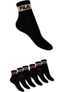 Fila Korte sokken WOMAN QUARTER SOCKS met geribbelde enkelpartij (6 pa...