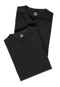 Lerros T-shirt LERROS dubbelpack T-shirt V-hals in premium katoenkwali...