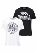 Lonsdale T-shirt DILDAWN Set van 2 (2-delig, Set van 2)