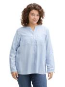 TOM TAILOR MY TRUE ME Blouse met lange mouwen met tuniek-kraag en bors...