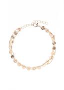 Lascana Enkelkettinkje met kleine schijfjes, enkelketting-armband, enk...