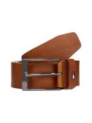 Tommy Hilfiger Leren riem LAYTON 3.5 Metalen patch, eenvoudige doornsl...