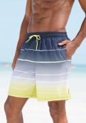 Bench. Zwemshort Sunset met trendy streepverloop