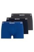 BOSS Boxershort TRUNK 3 PACK BOSS opdruk op de tailleband (3 stuks)