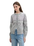 Tom Tailor Denim Cardigan met knoopsluiting en jacquard-patroon