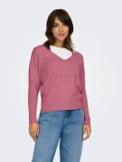 Only Trui met V-hals ONLRICA LIFE L/S V-NECK PULLO KNT NOOS