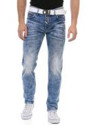 Cipo & Baxx Regular fit jeans met markante wassing
