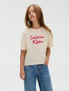 Calvin Klein T-shirt BOXY TEE METALLIC LOGO TECH voor kinderen tot 16 ...
