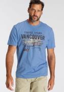 Man's World T-shirt Korte mouwen, bedrukt, ronde hals, van rekbare jer...