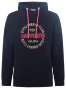 Zwillingsherz Sweatshirt met neonkleurig borduursel en inscriptie op d...