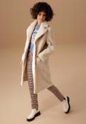 Aniston CASUAL Korte jas in pluche-look