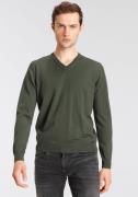 OLYMP Trui met V-hals OLYMP brei casual klassieke brei-pullover