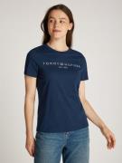 Tommy Hilfiger T-shirt REG CORP LOGO C-NK met logo en borduursel