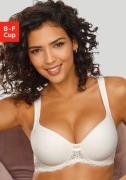 Lascana Bh met steuncups met beugels, naadloze voorgevormde cups, kant...