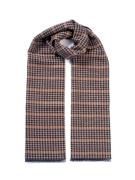 MONTI Gebreide sjaal met elegante houndstooth