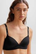 BOSS Triangel-bh TRIANGLE PADDED CI met boss tekst op de schouderbande...