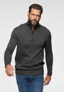 Man's World Schipperstrui Tot maat 5 XL met een ritssluiting bij de kr...