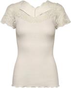 rosemunde T-shirt prachtige, elastische vintage kantafwerking