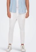 ONLY & SONS Stoffen broek ONSLINUS CROP 0007 COT LIN PNT NOOS