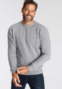 Man's World Sweatshirt Lange mouwen, basic-stijl, effen, ronde hals