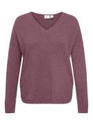 ONLY CARMAKOMA Trui met V-hals CARMARGARETA LS PULLOVER KNT NOOS