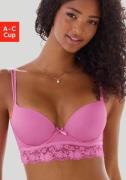Vivance Push-up-bh met beugel en kant langs de onderborst, sexy linger...