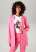 Aniston CASUAL Lange blazer met reverskraag