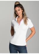 Trigema Poloshirt TRIGEMA slim fit poloshirt met contrasterende accent...