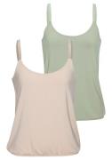Vivance Top Met elastische glitters van zachte viscose-stretch (Set va...
