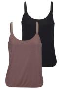 Vivance Top Met elastische glitters van zachte viscose-stretch (Set va...