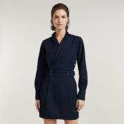 G-Star RAW Wikkeljurk Wrap Dress met verstelbare taille