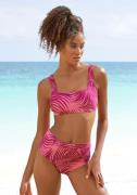 active by Lascana Bustierbikinitop Coal met mix van motieven van palme...