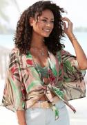 Vivance Wikkelblouse met alloverprint, zomerse damesblouse om te knope...