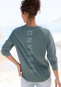 Elbsand Longsleeve TINNA met logoprint op de rug, shirt met lange mouw...