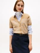 Tommy Hilfiger Vest CO JERSEY MID GG GOLD BTN CARDI