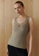 rosemunde Tanktop prachtige, elastische vintage kantafwerking