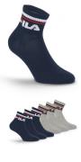 Fila Korte sokken UNISEX QUARTER PLAIN SOCKS (set, 6 paar)
