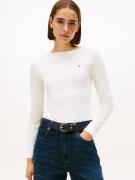 Tommy Hilfiger Shirt met lange mouwen SLIM 5X2 RIB BOAT-NK LS met boot...