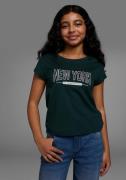 KIDSWORLD T-shirt New York - Print Korte mouwen, rechte pasvorm, met s...