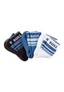 BOSS Vrijetijdssokken 3P QS Rib Stripe CC (set, 3 paar)