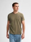 Petrol Industries Shirt met ronde hals met geborduurd logo