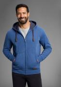 Man's World Capuchonsweatvest met contrastkleurige voering