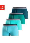 H.I.S Boxershort voor heren met gestreepte weefband (set, 4 stuks)