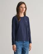 Gant Shirt met lange mouwen REG SHIELD LS T-SHIRT klein logoborduursel...